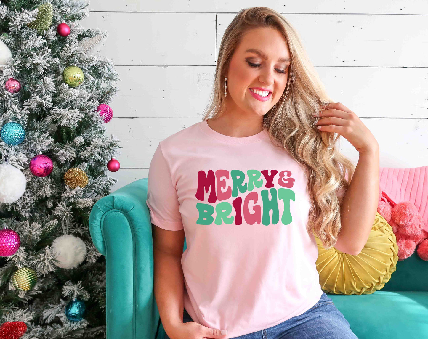 merry and bright retro