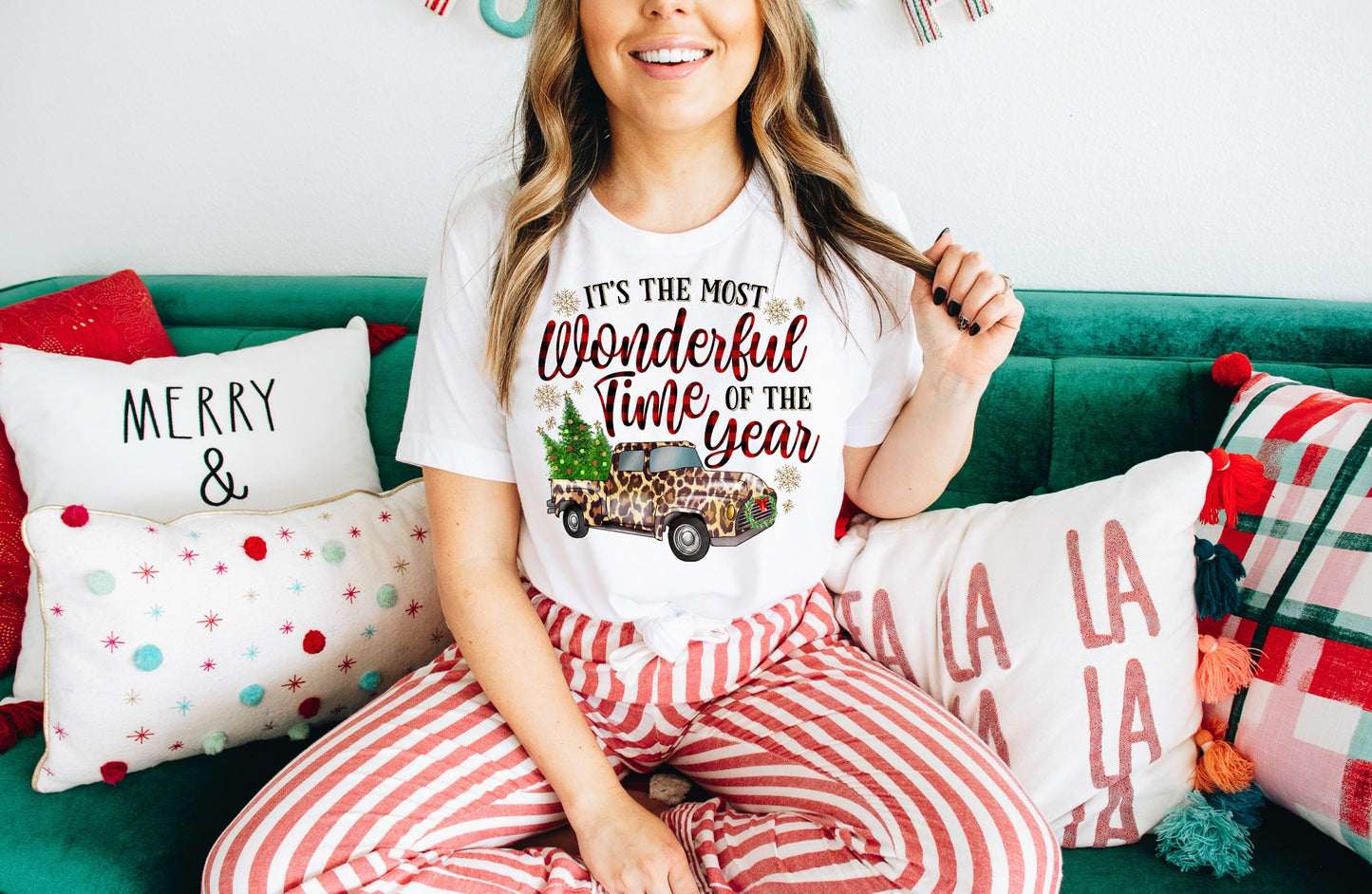 most wonderful time of the year plaid truck