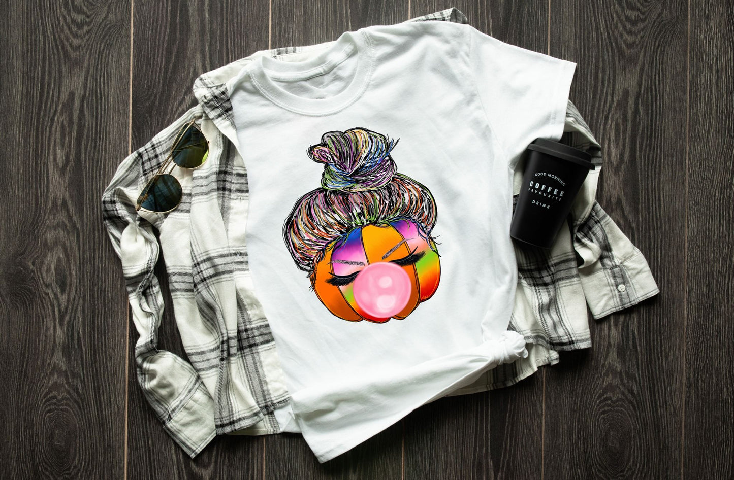 pumpkin lashes bubble gum