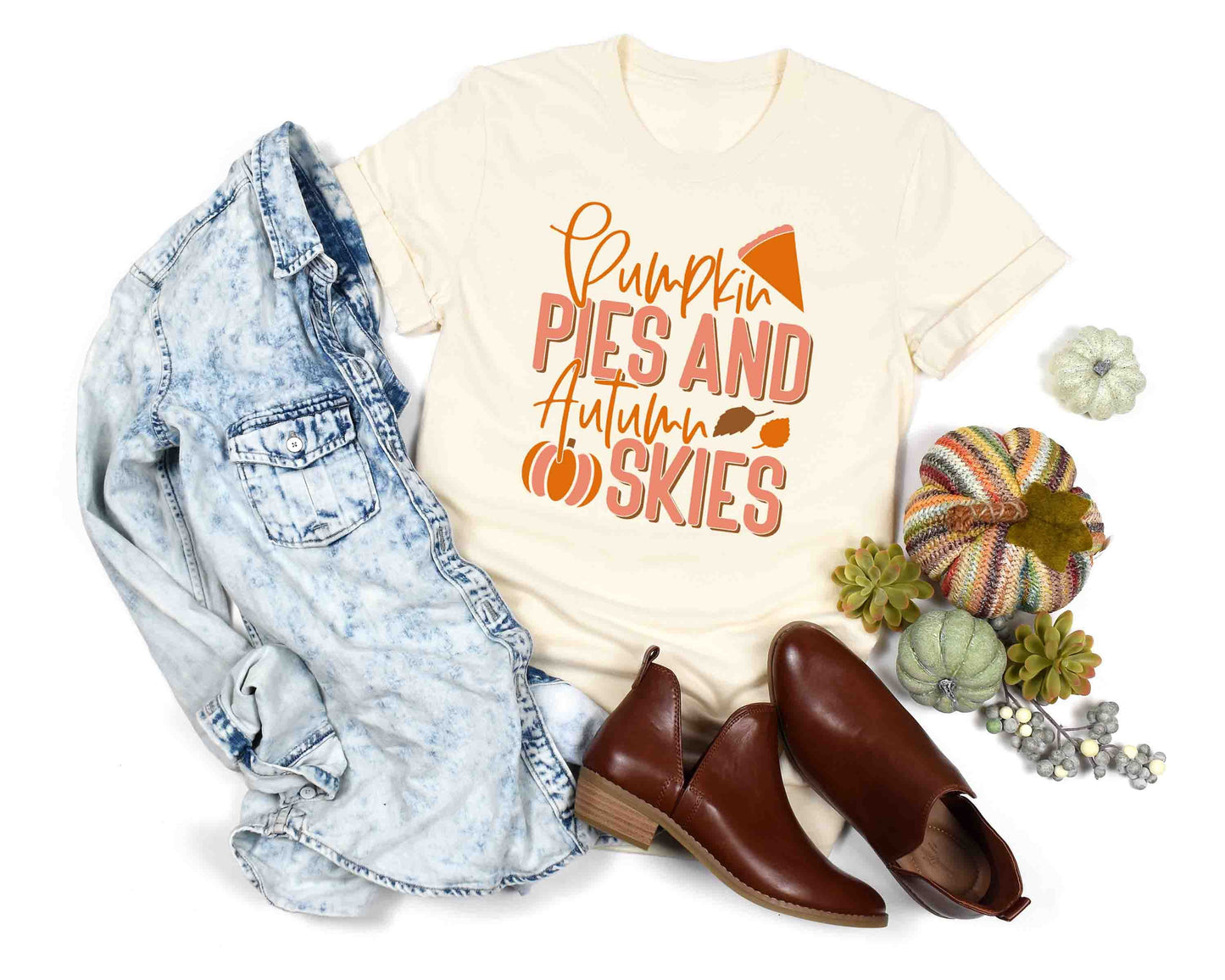 pumpkin pies and autumn skies