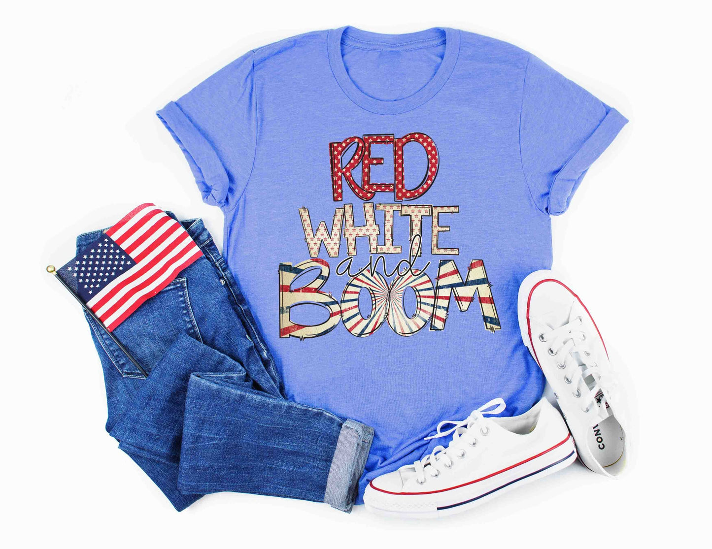 red white and boom doodle