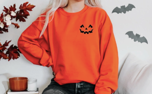 pumpkin face pocket