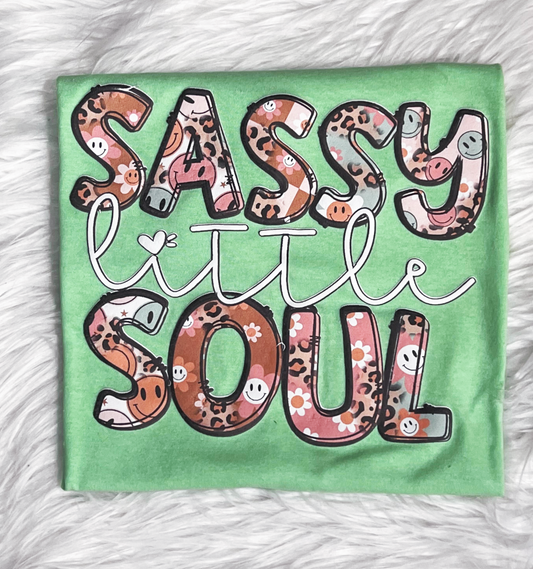 Sassy Little Soul Printed Puff