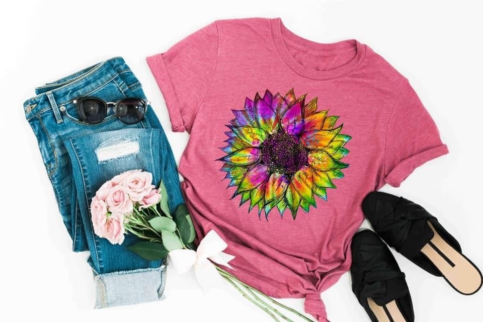 sunflower tie dye