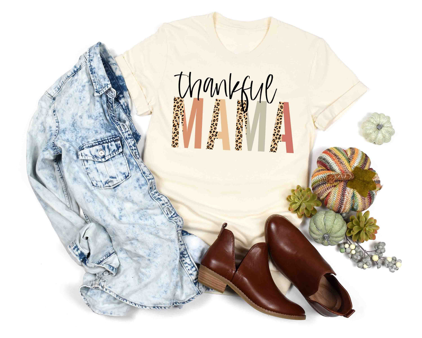 thankful mama leopard block