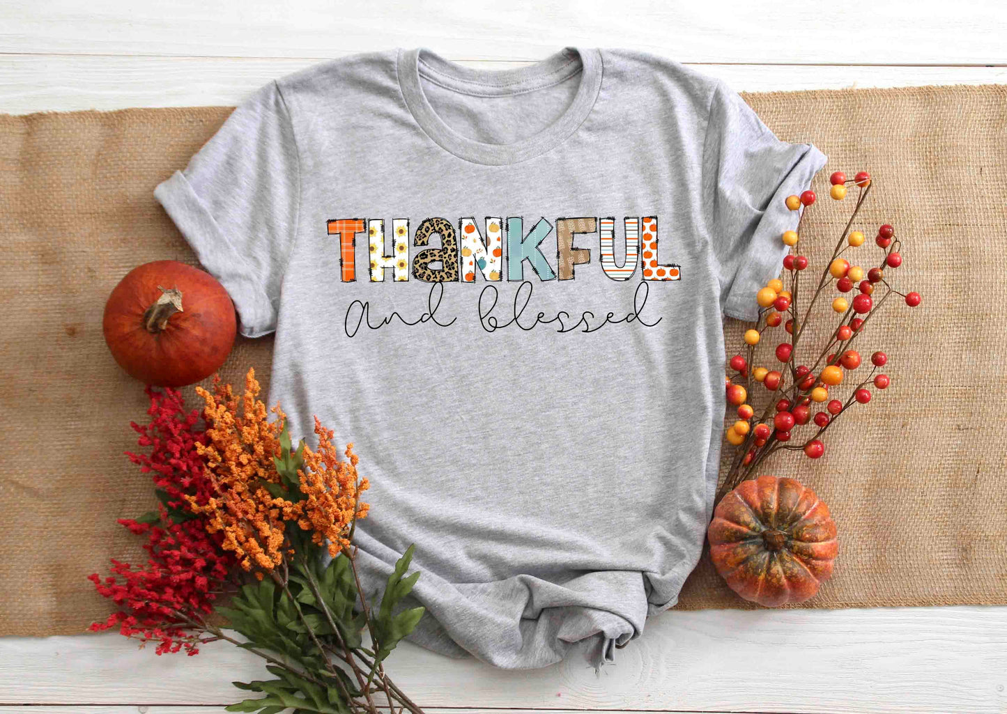 thankful and blessed doodle