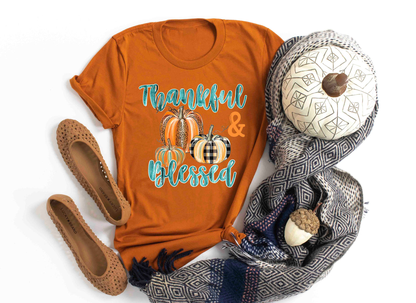 thankful and blessed pumpkins