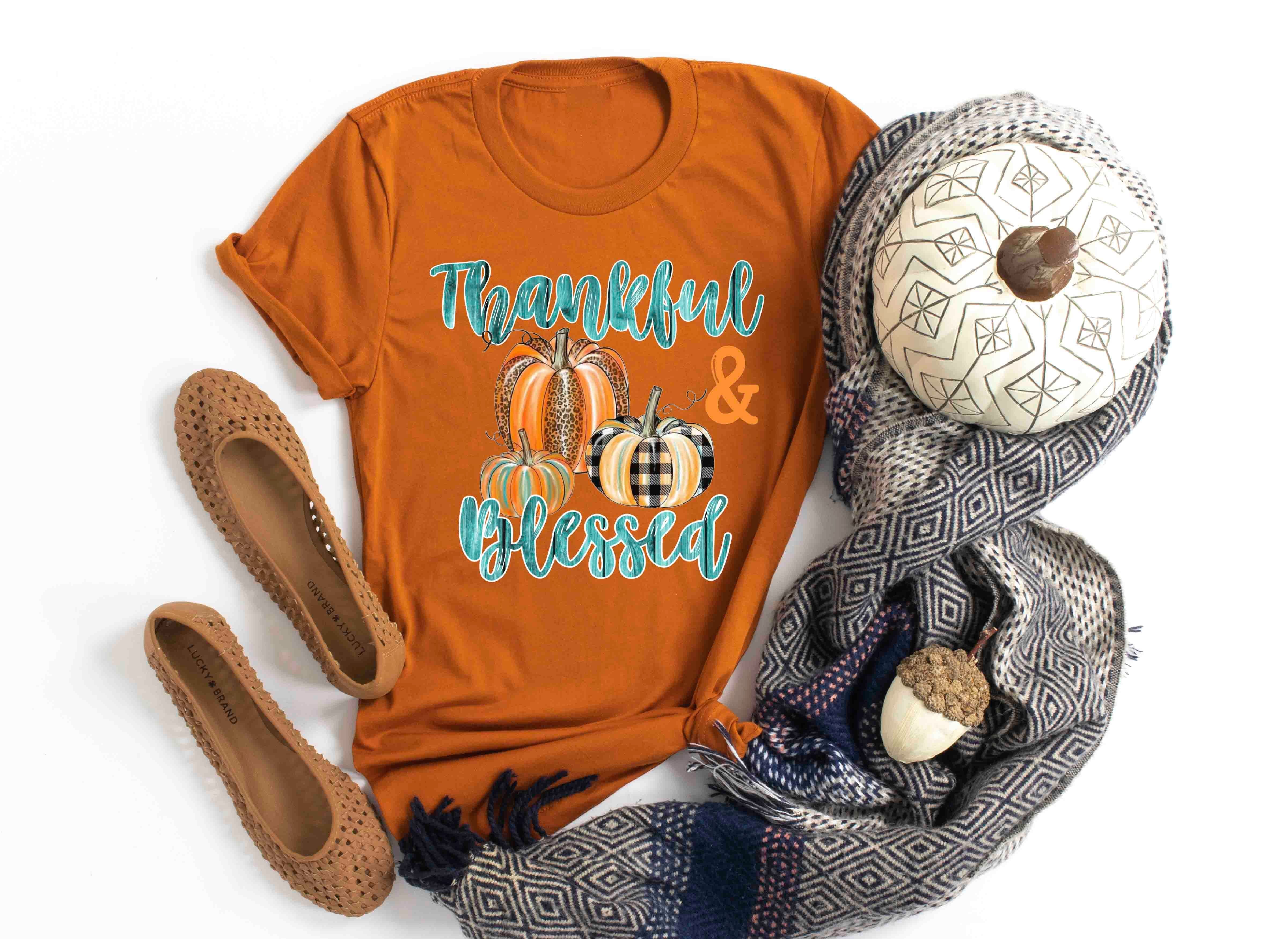 thankful and blessed pumpkins