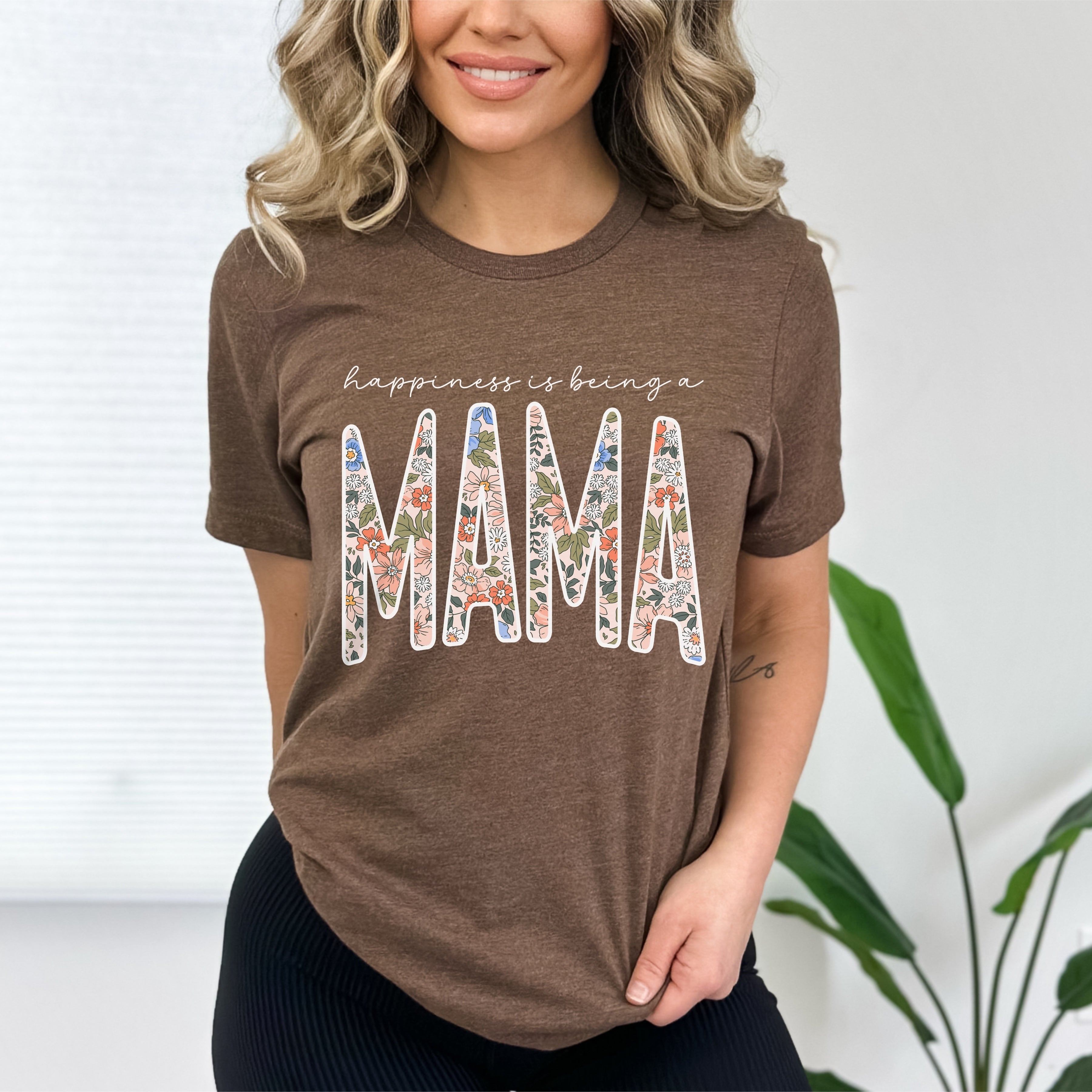 Custom Floral Name Comfort Colors