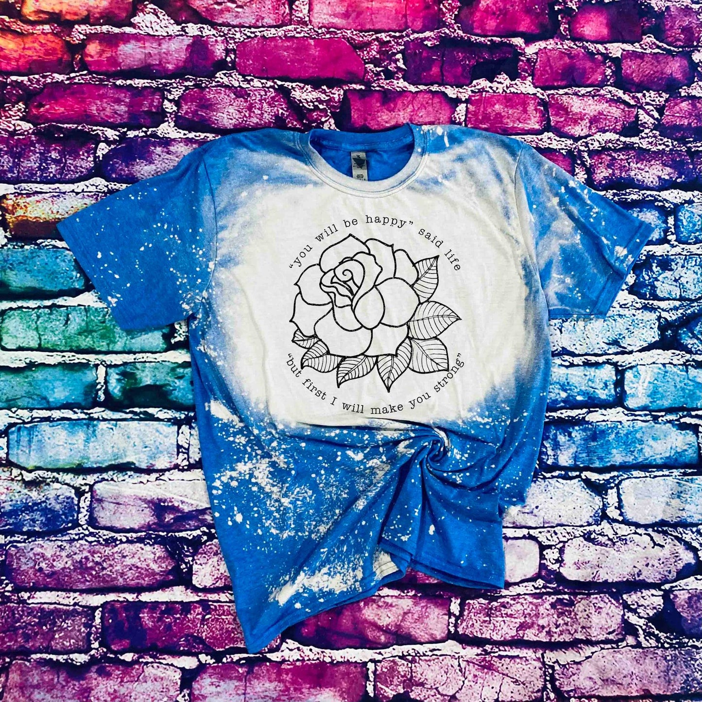 you will be happy rose bleached