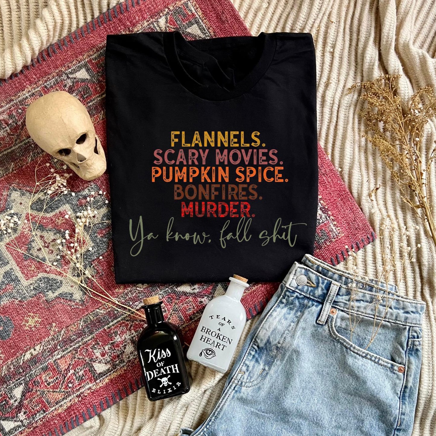 flannels scary movies ya know fall shit