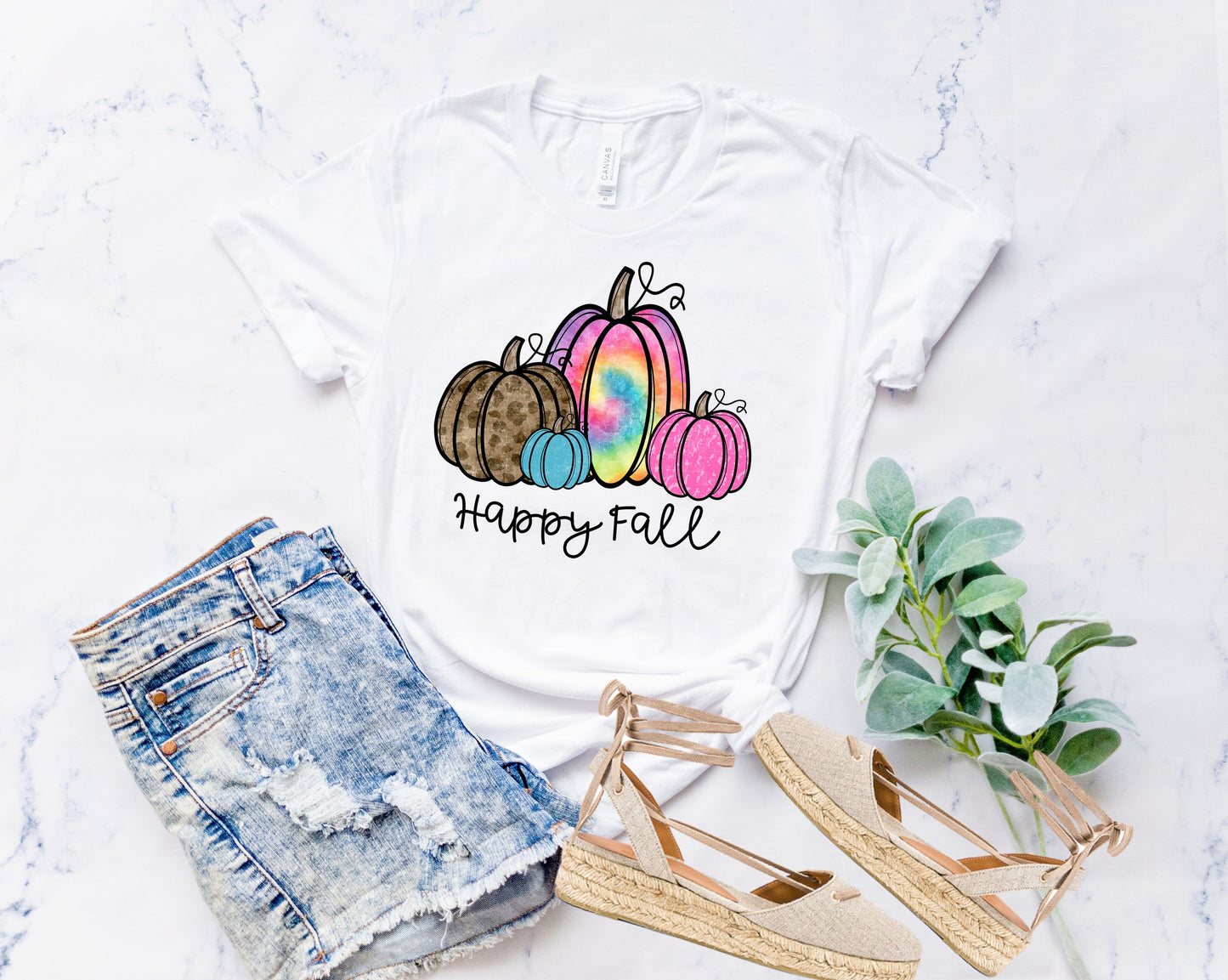 happy fall tie dye