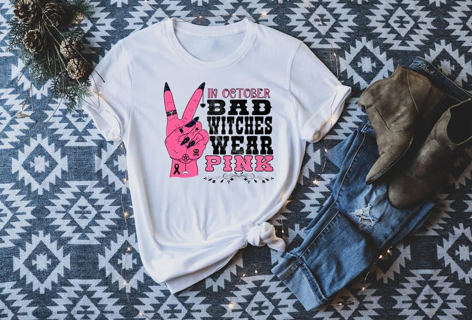 in october bad witches wear pink
