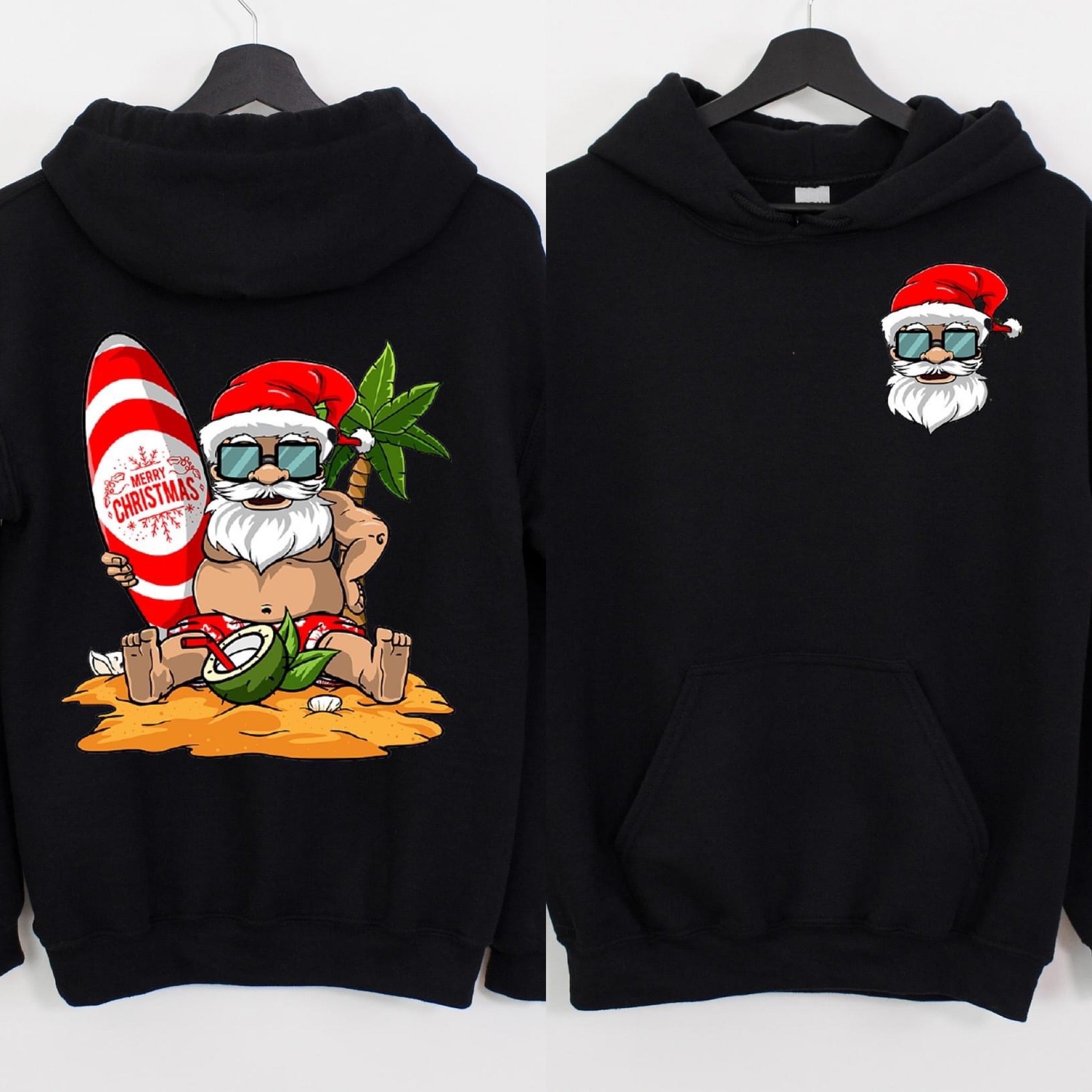 Beach Surfer Santa