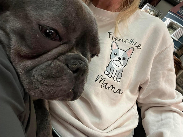 Frenchie Mama Embroidery