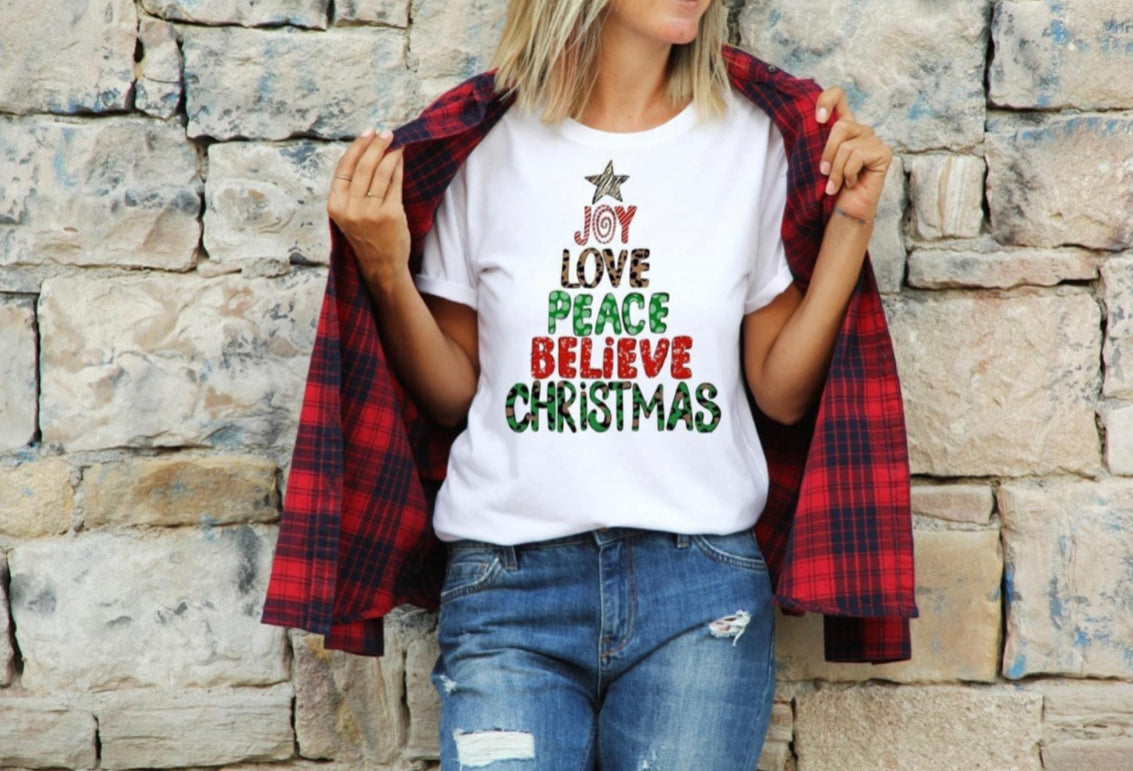 Joy Love Peace Tree