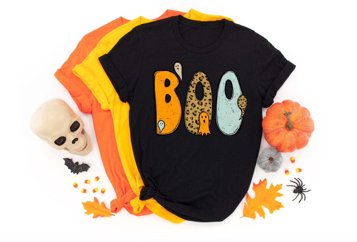 boo cheetah print and ghosts