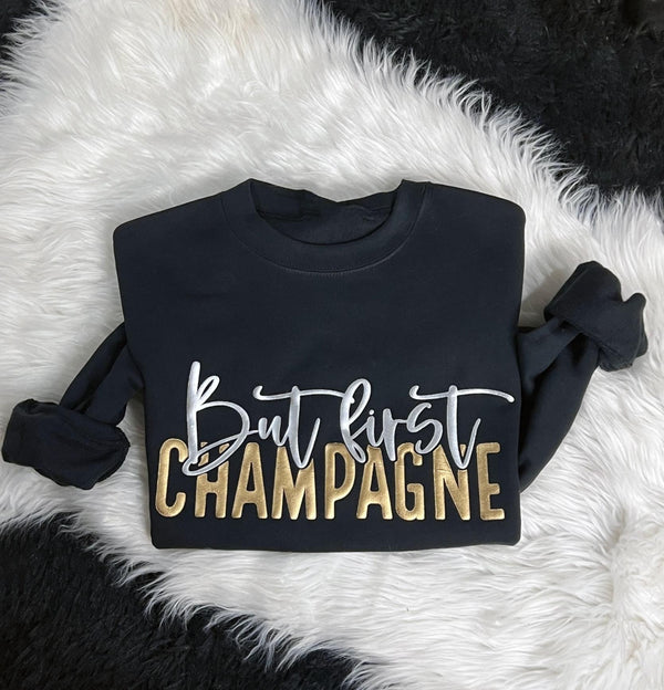 But First Champagne Metallic Puff