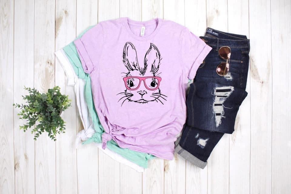 Bunny With Pink Glasses