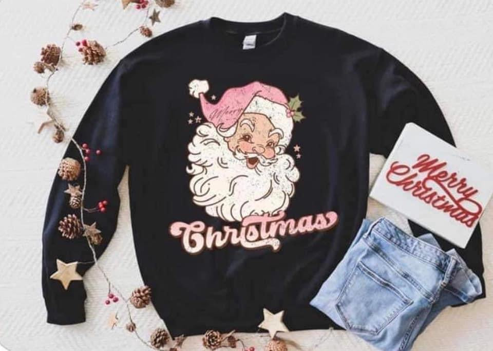 Christmas Pink Santa