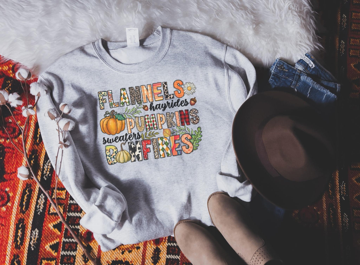 Flannels Hayrides Pumpkins