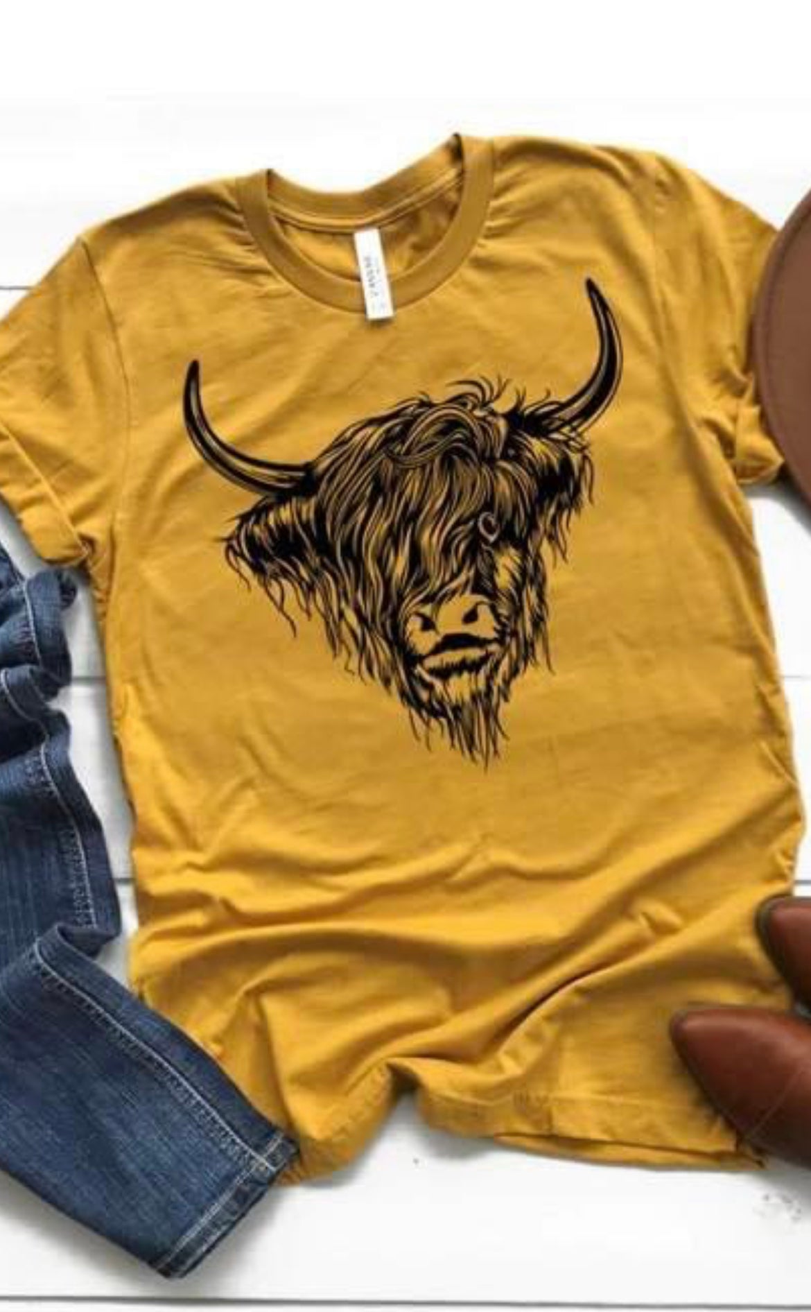 highland cow dc tee