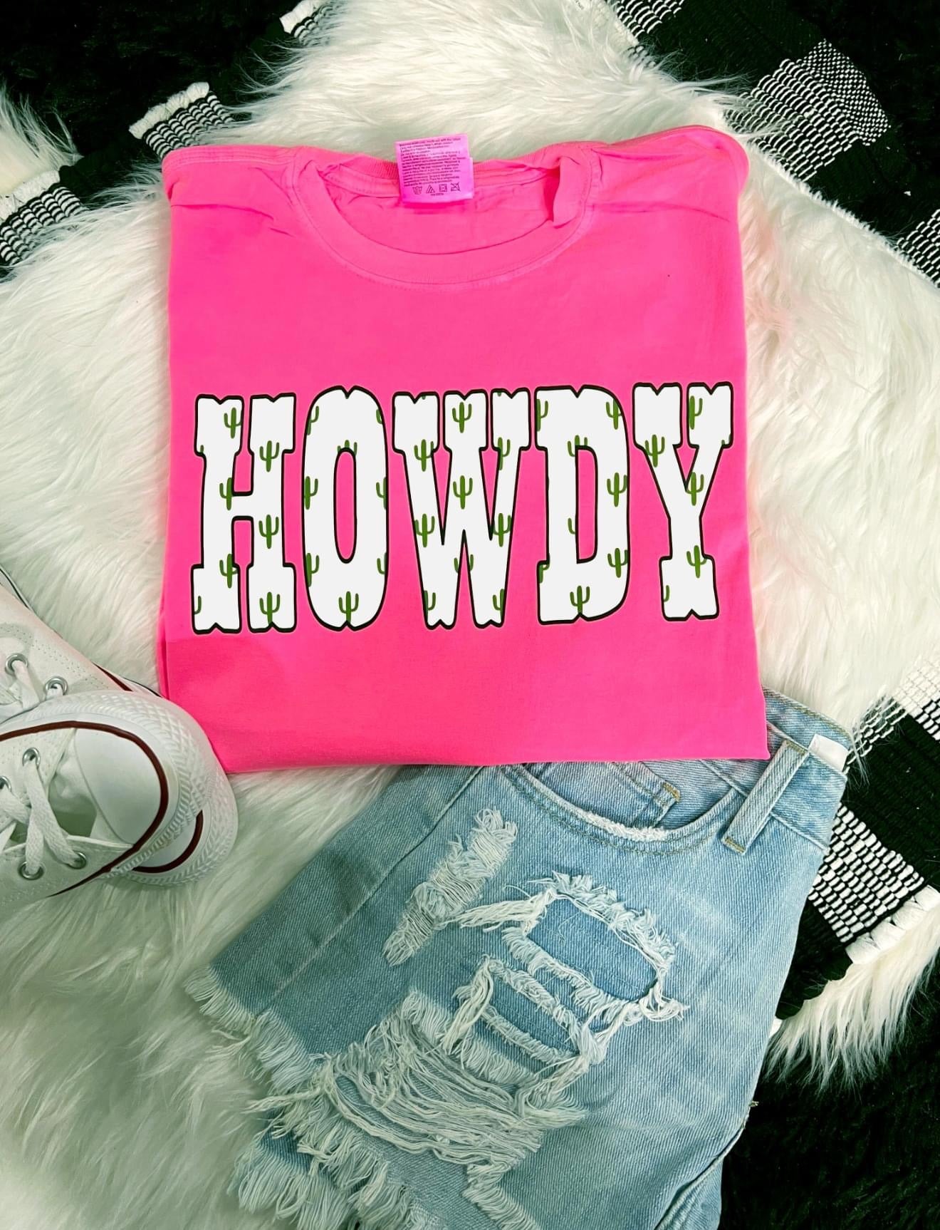 Howdy Cactus Short Sleeve