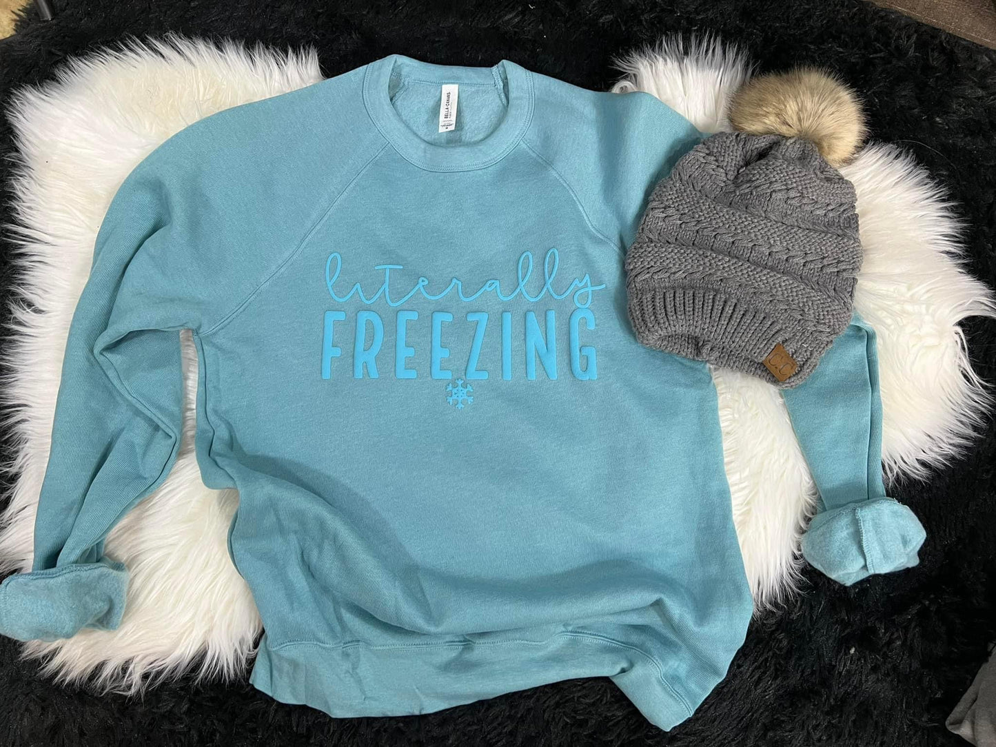 literally freezing puff fleece