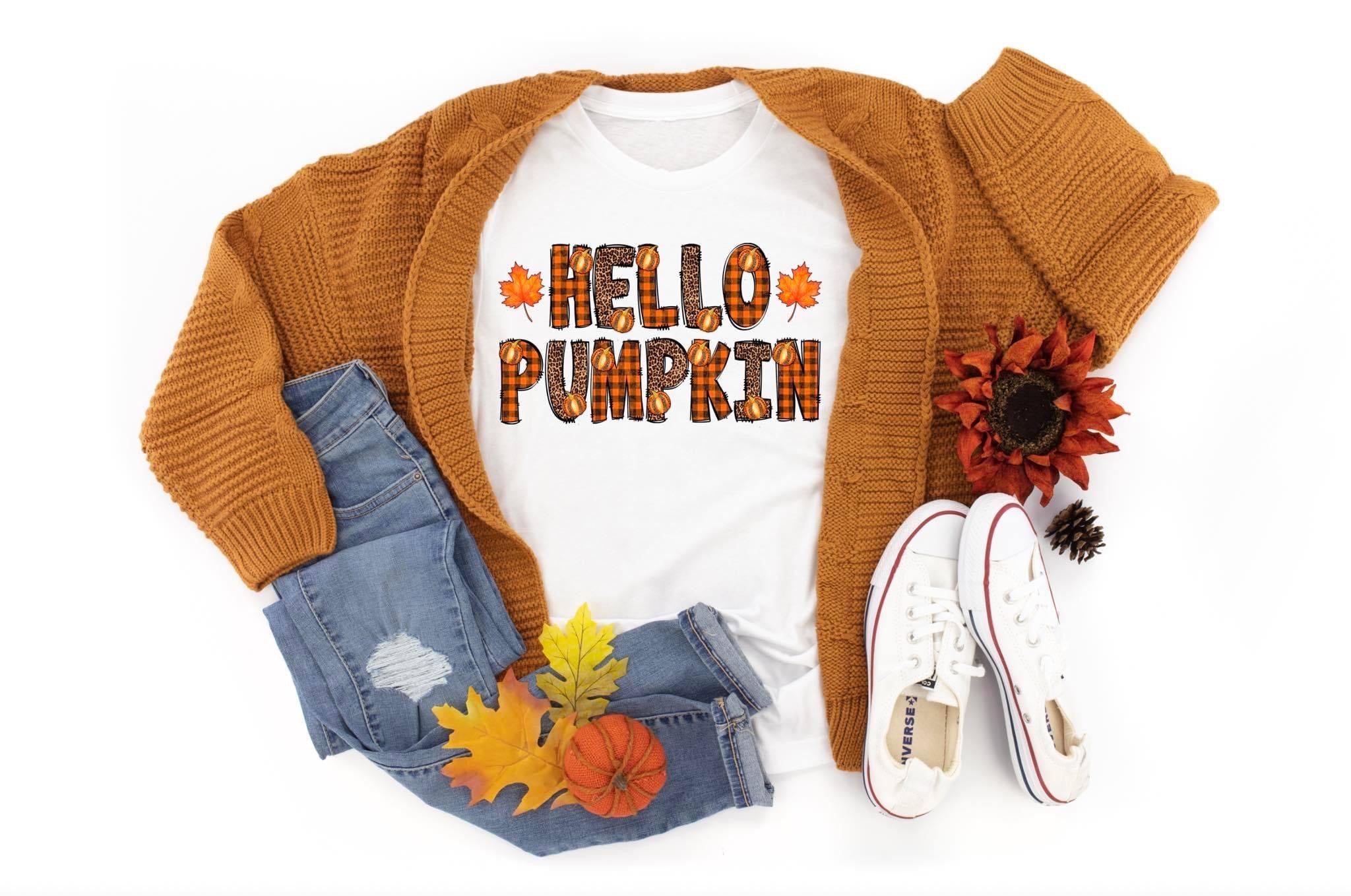 hello pumpkin plaid