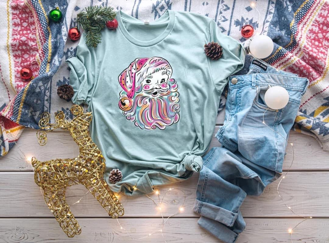 watercolor santa