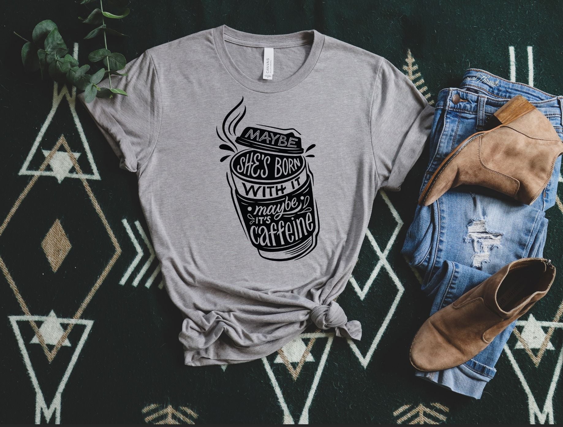 maybe shes born with it maybe its caffeine