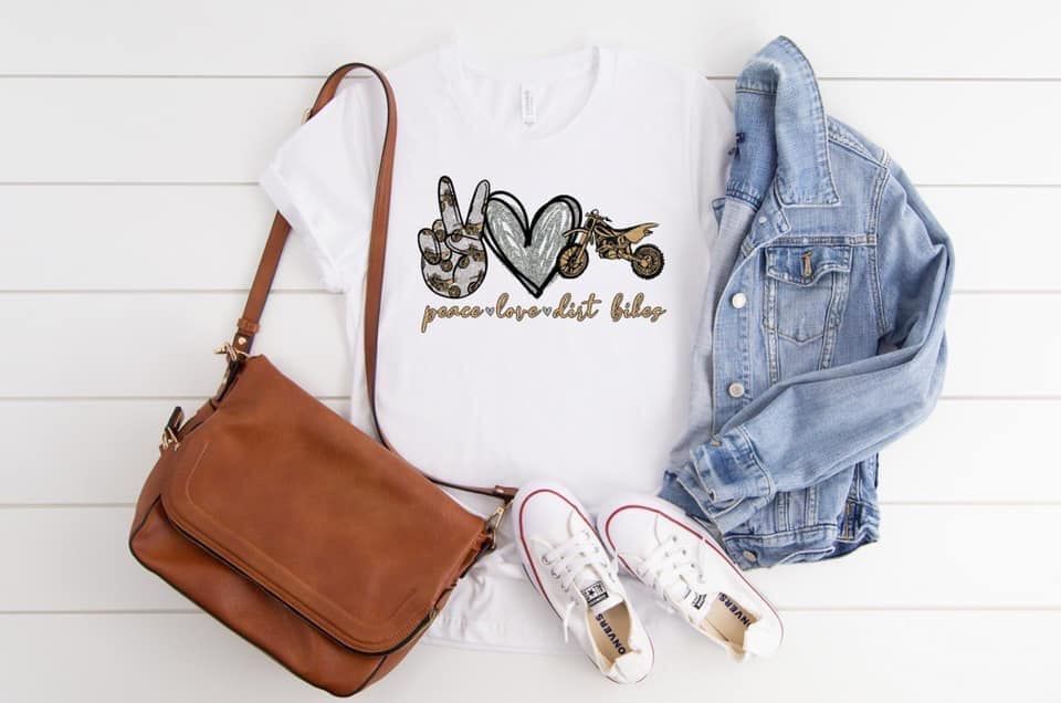 peace love dirt bike