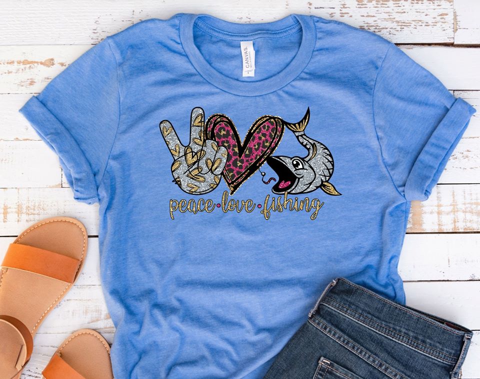 peace love fishing