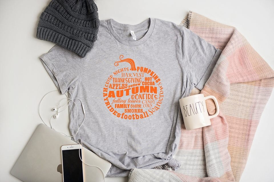 pumpkin word art