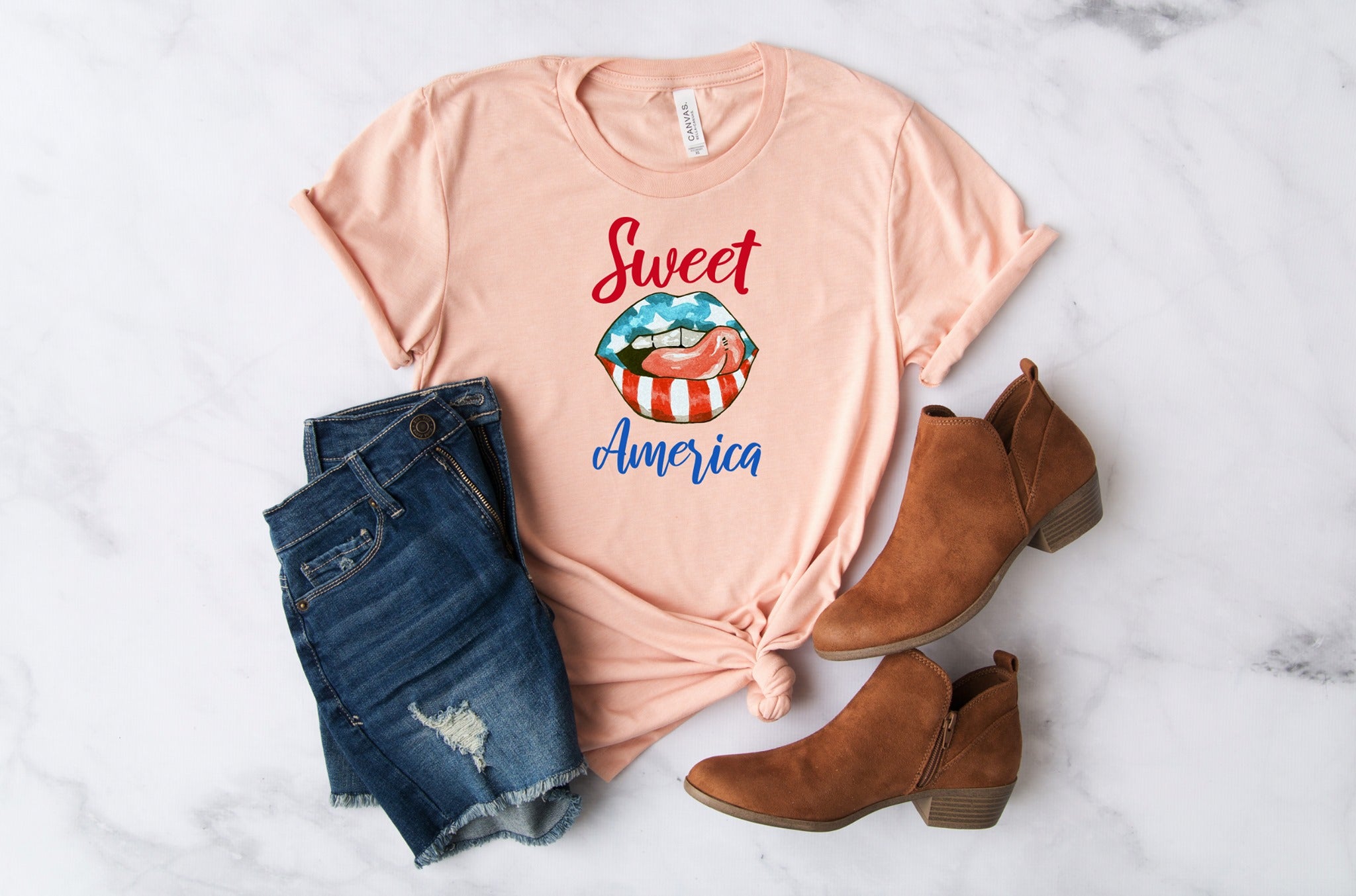 patriotic lips sweet america