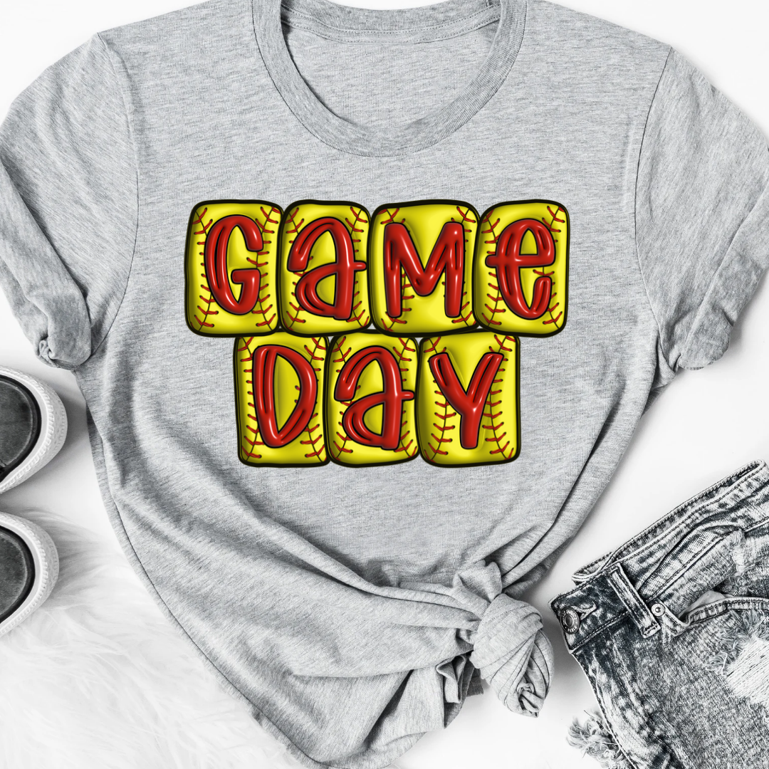 Softball Mama Bubble 3D Letters