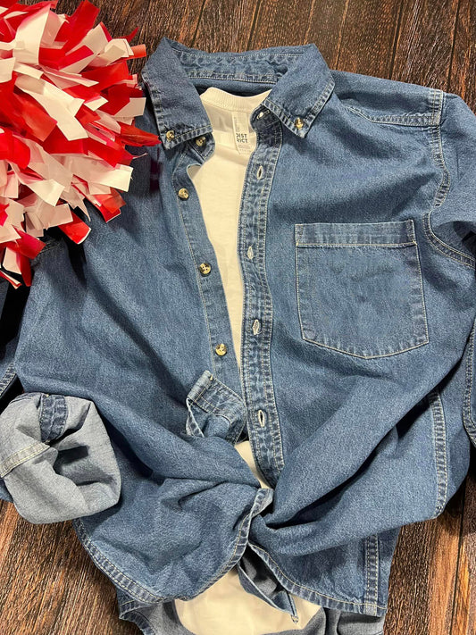 Custom Name Back Denim Jacket