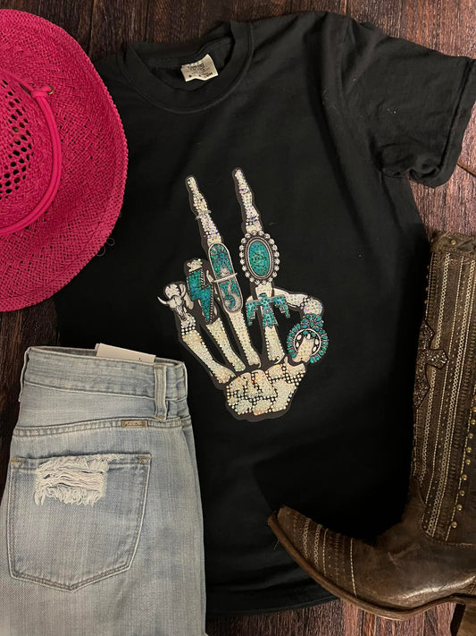 Skull Concho Ring Spangle