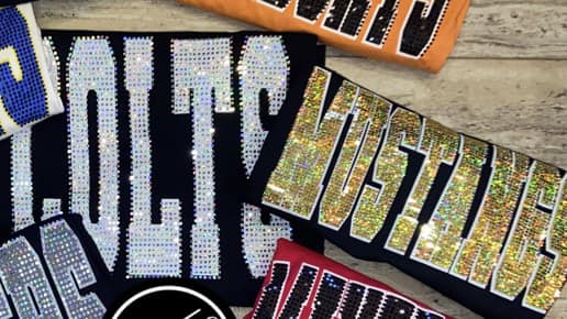 Colts White Spangle Comfort Colors