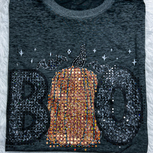 Boo Faux Sequin Spangle