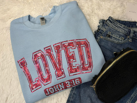 Loved John 3:16 Spangled