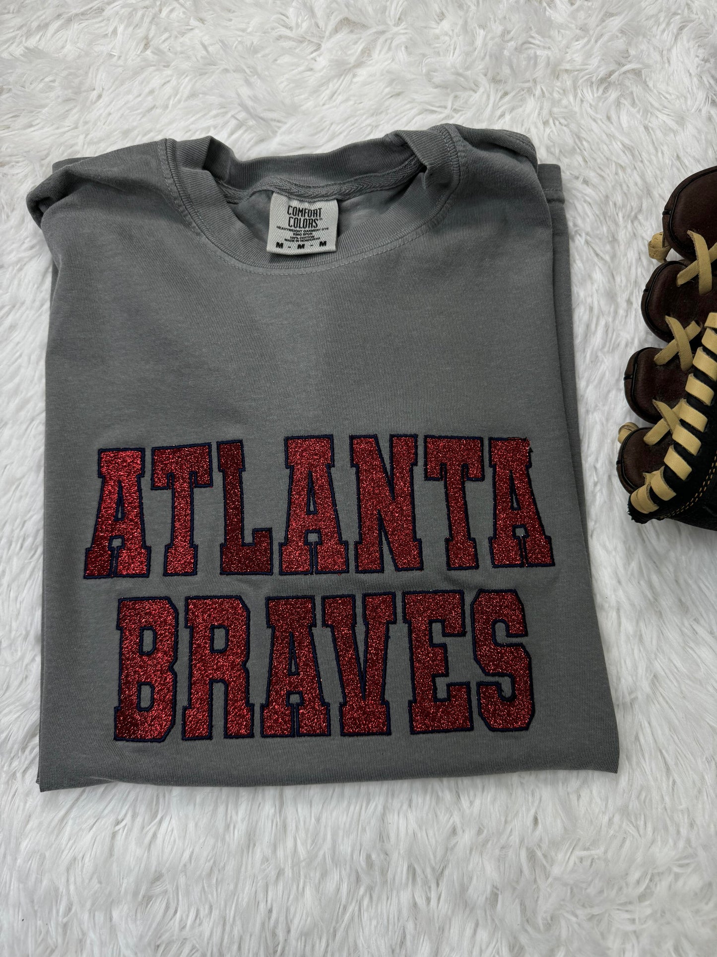 CUSTOM Glitter Embroidery Short Sleeve Comfort Colors