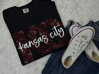 Custom Name Spangle Short Sleeve