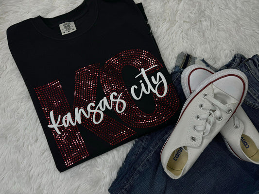 Custom Name Spangle Short Sleeve