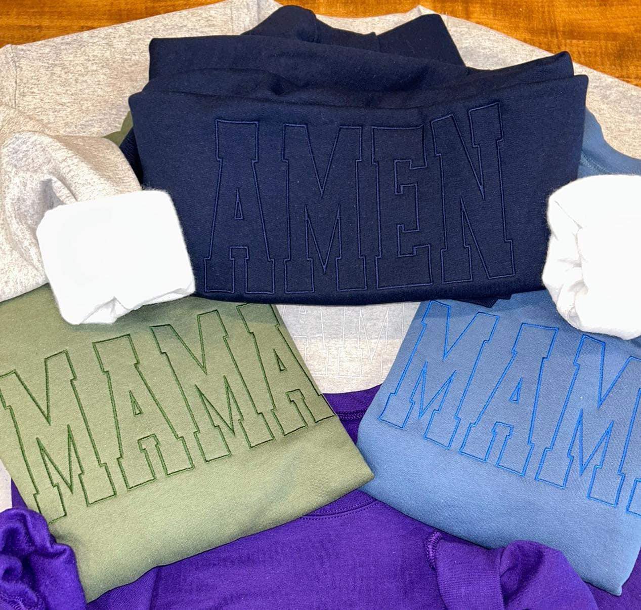 Monochromatic Embroidery Fleece