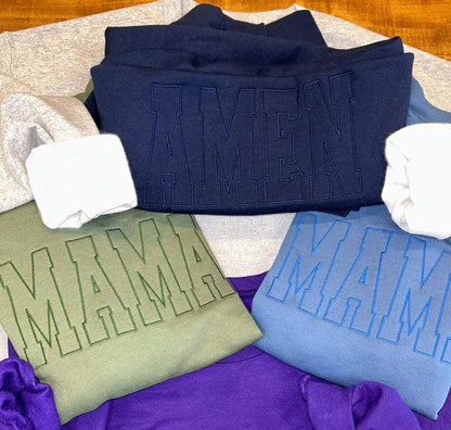 Monotone Embroidery Fleece