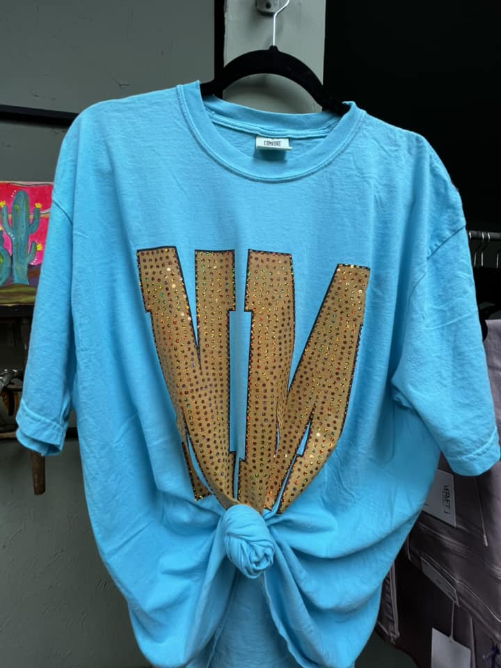 NM Spangle Tee Lagoon Blue CC