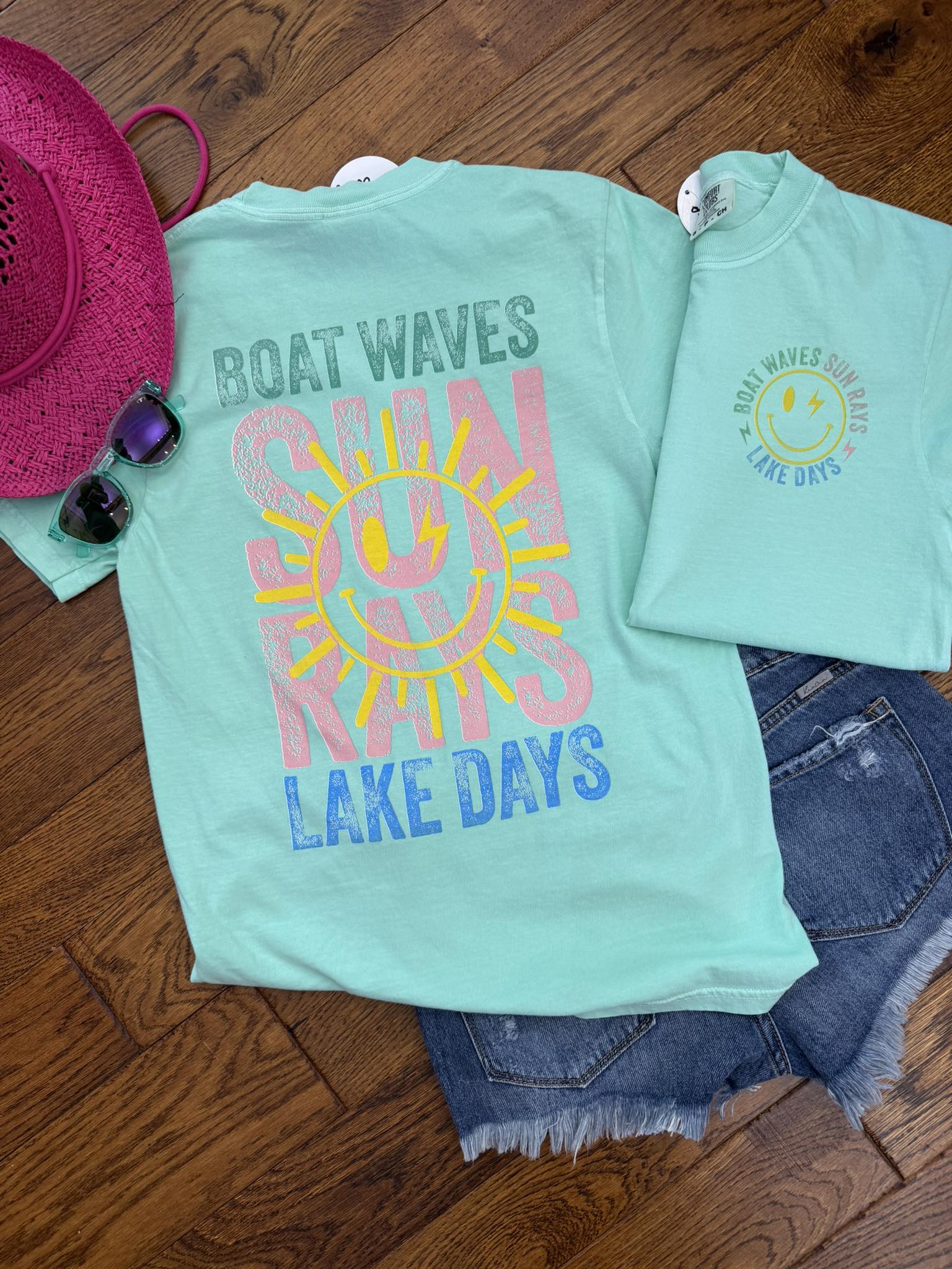 Boat Waves Sun Rays Lake Days Comfort Colors