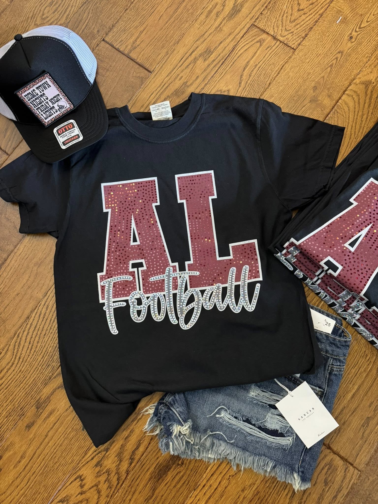 AL Football Spangle Comfort Colors