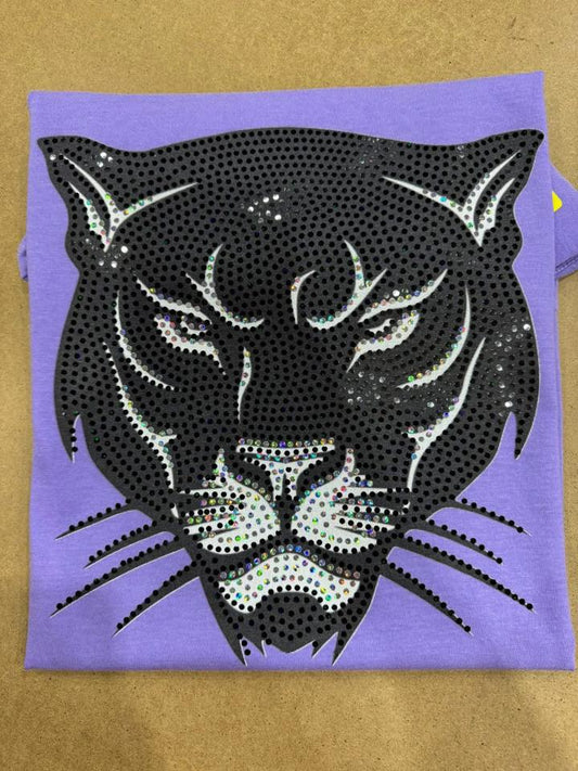 Panther Head Black Spangle Logo